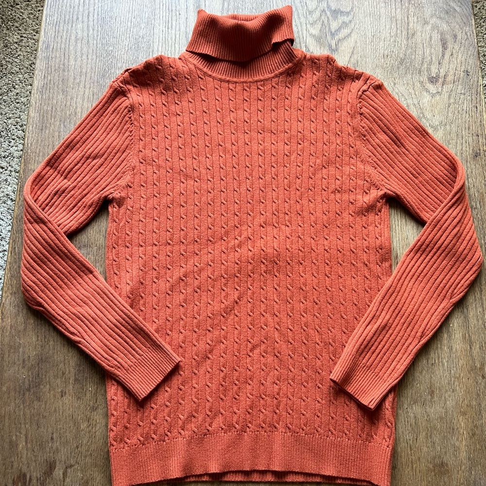 Nine Bull Rust Turtleneck Sweater